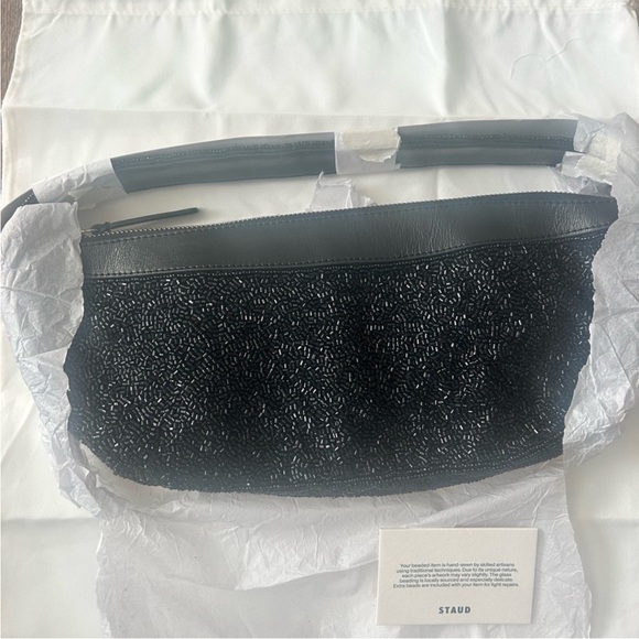 NWT • STAUD beaded demy bag in black - Picture 2 of 7